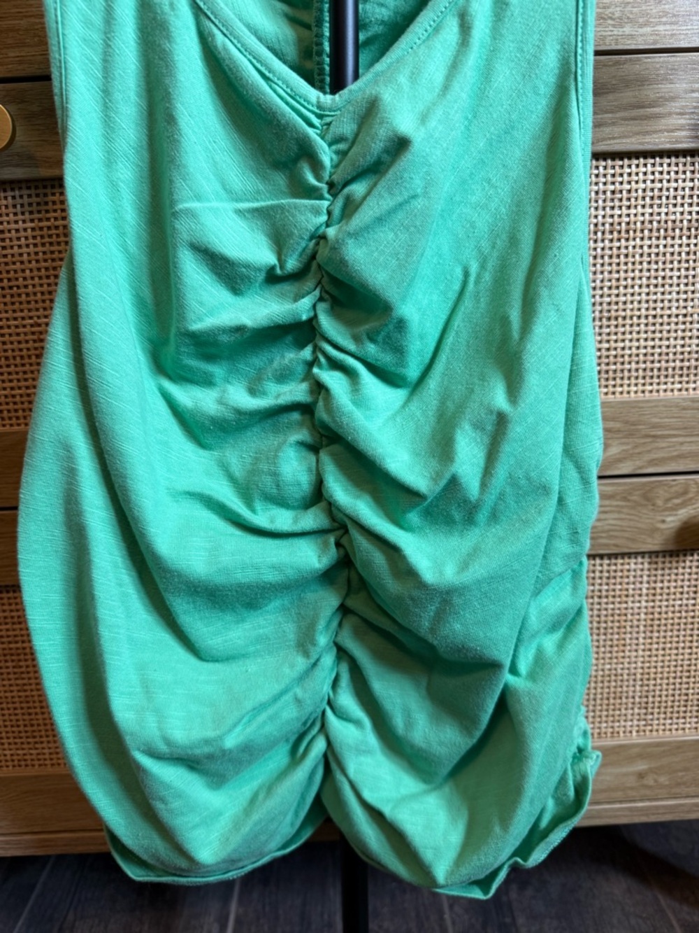 Universal Thread Seafoam Green Ruched Tank Top - Picture 2 of 5